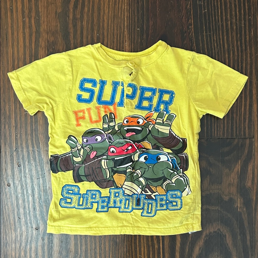 Nickelodeon Teenage Mutant Ninja Turtles Bright Yellow Tee